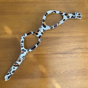 NWOT Genuine cowhide small dog harness